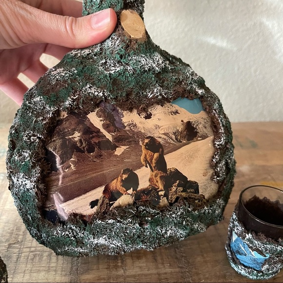 retro vintage, mid century modern european set of 7 pieces decanter shot glass - Picture 4 of 9